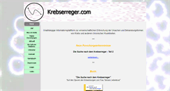 Desktop Screenshot of krebserreger.com