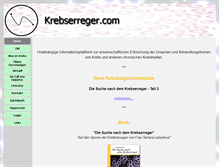 Tablet Screenshot of krebserreger.com